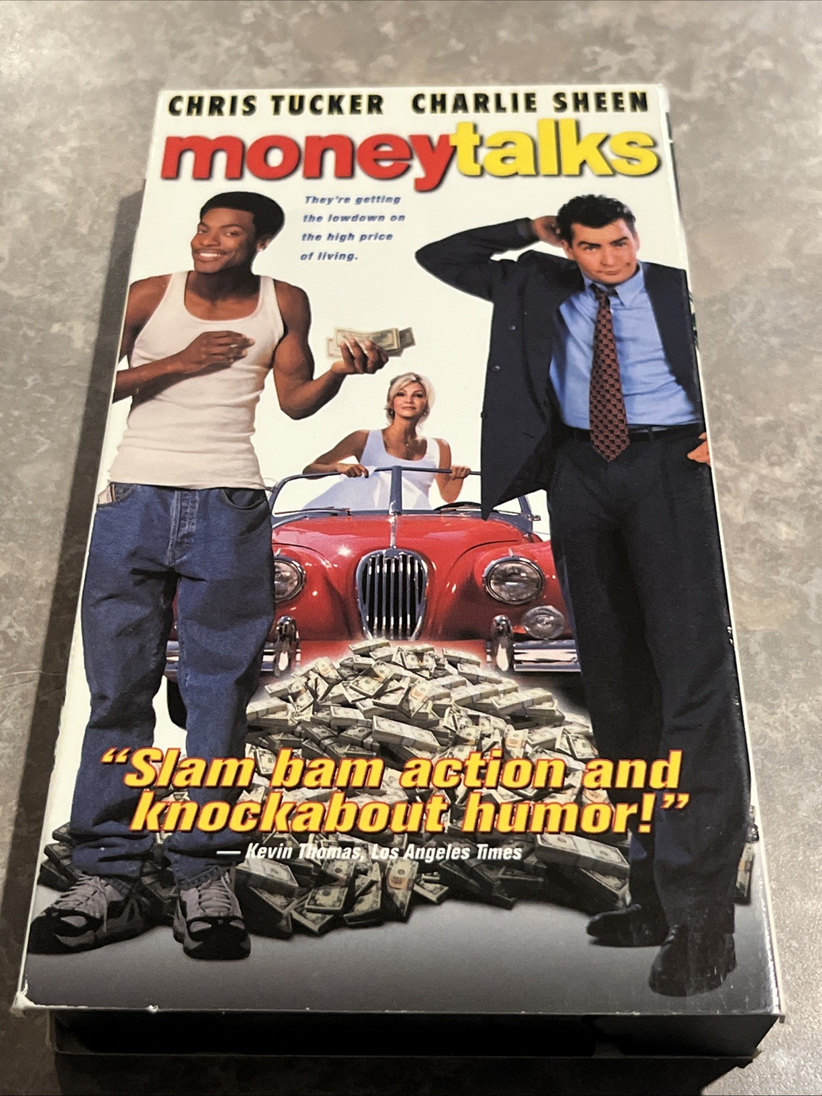 Money Talks VHS 1998 Chris Tucker Charlie Sheen ***TESTED***