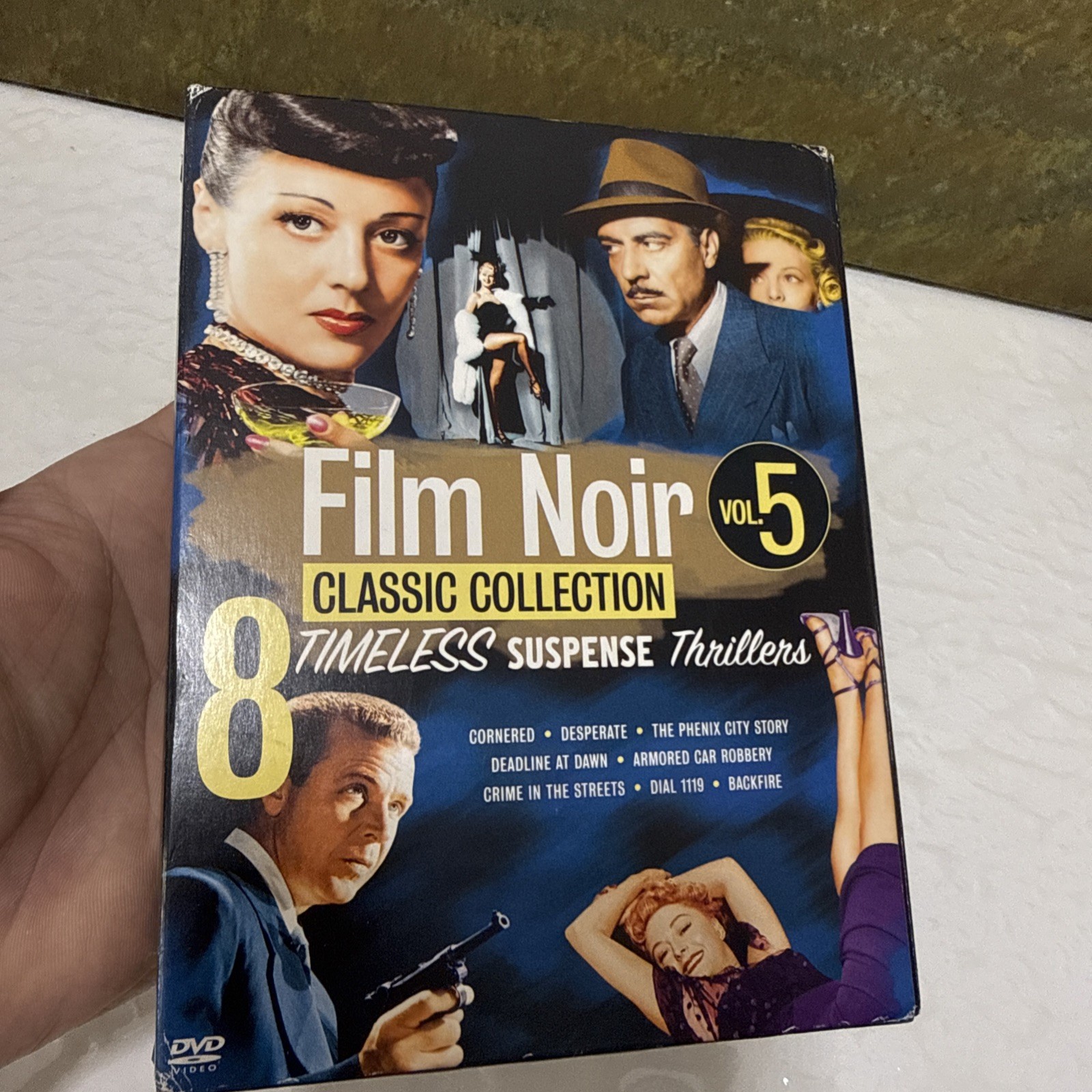 Film Noir Classics Collection Vol 5 DVD 2010 4 Disc Set Timeless Suspense F6