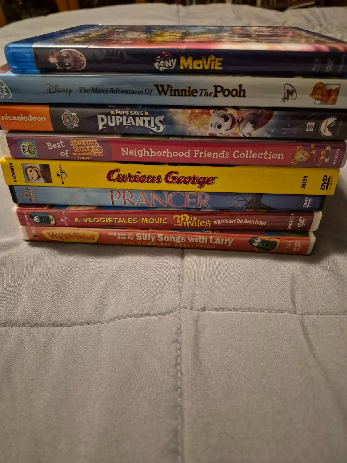 kids dvd/ Blu ray lot, Movies and shows, Veggie tales, Paw Patrol,my Little pony
