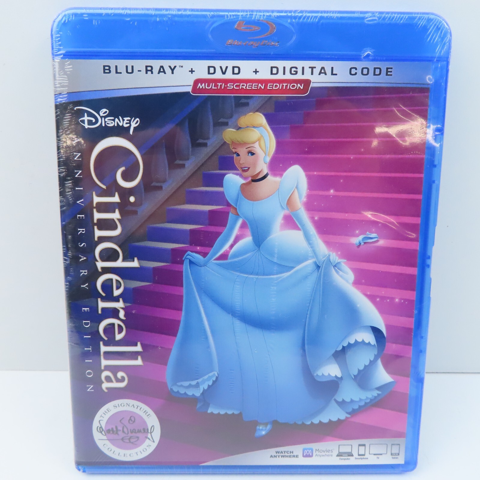 Cinderella Anniversary Edition Blu-Ray DVD Digital Code New