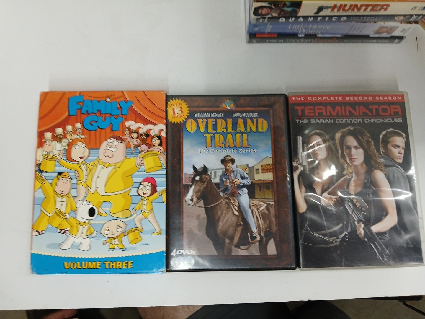 Lot of 18 TV Series Seasons DVDs inc Bordertown Terminator Overland Trail etc