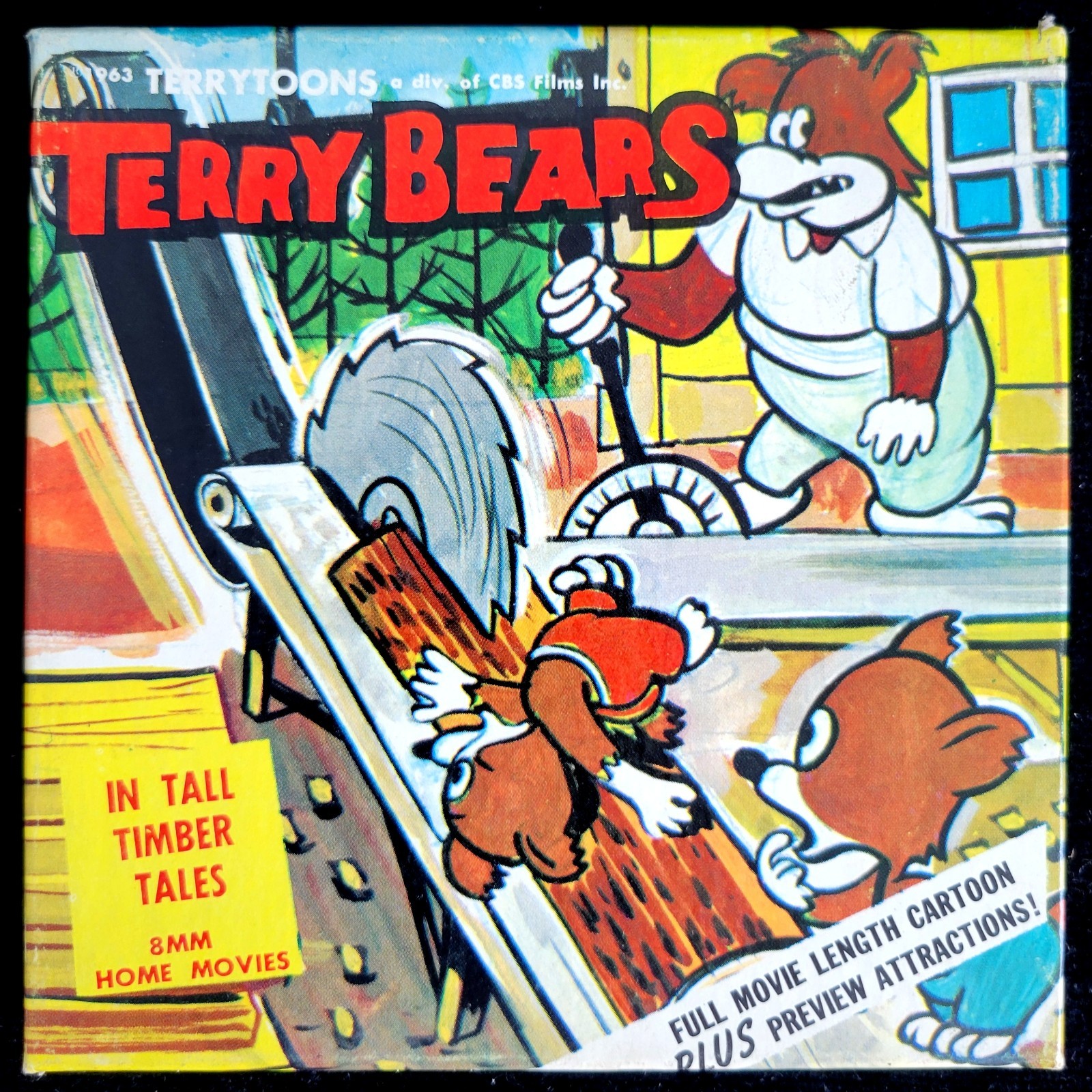 Terry Bears Tall Timber Tails Terrytoons CBS 8mm Film 1963 #224 TESTED