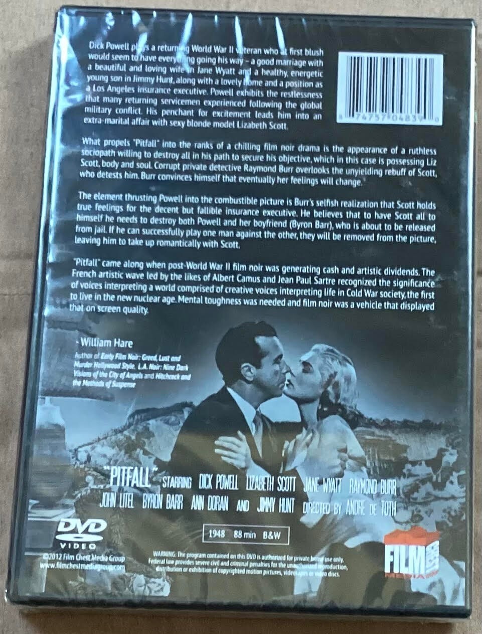 Pitfall DVD Film Chest Nov 2012 Classic Film Noir Dick Powell, Lizabeth Scott