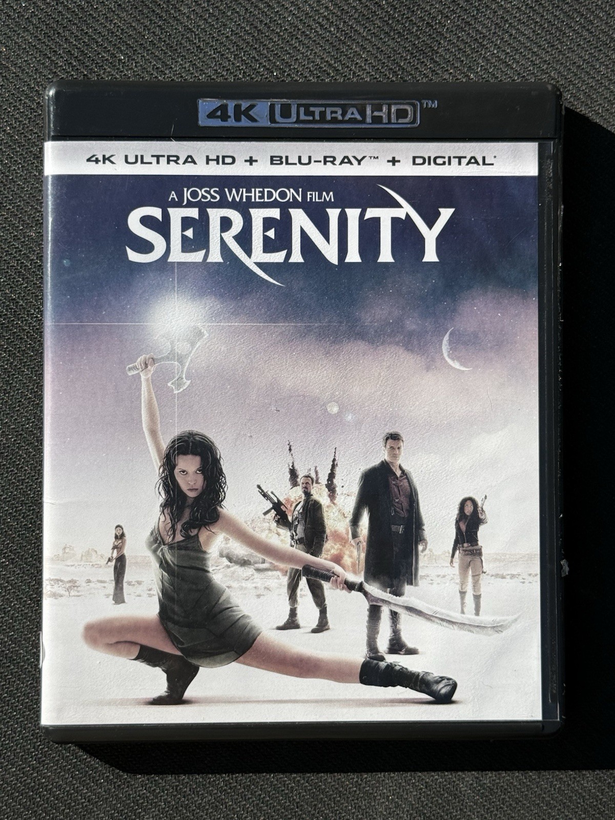 Serenity 4K UHD Blu-ray Nathan Fillion – Light Scratch On One Disc
