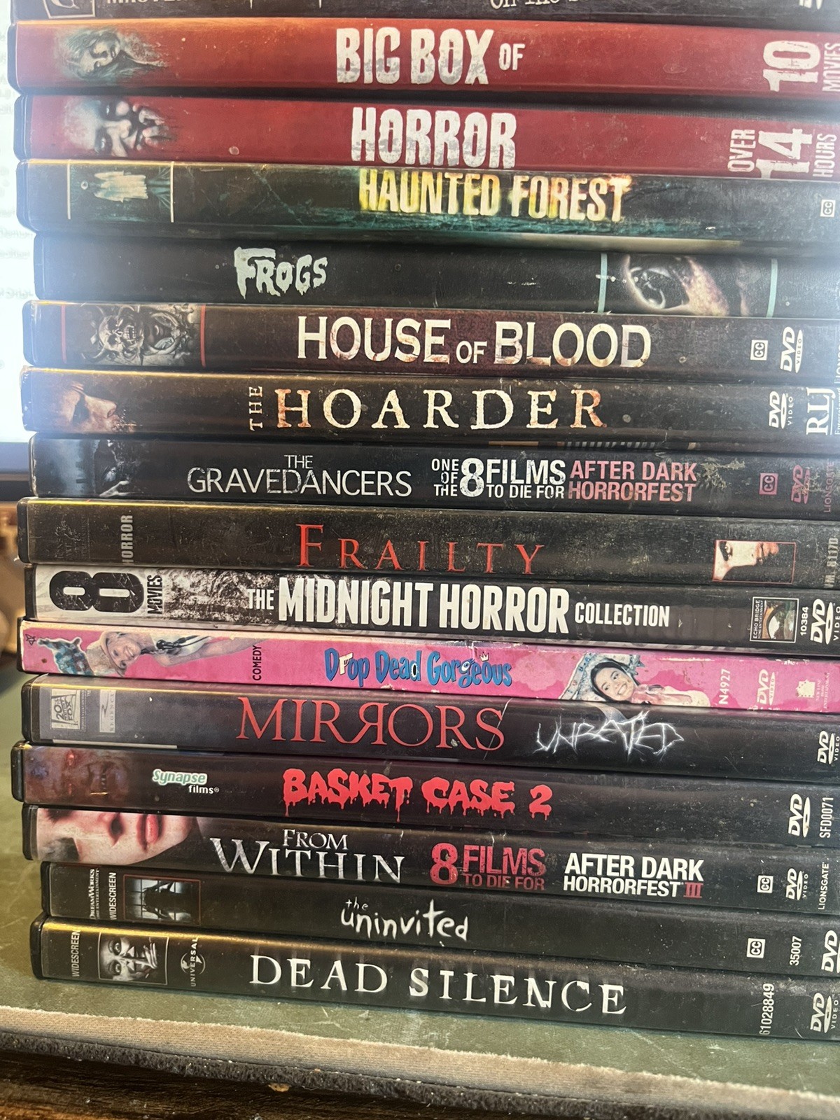 Horror DVD Lot – 23 DVDs – Untested – Condition Varies (See Description)