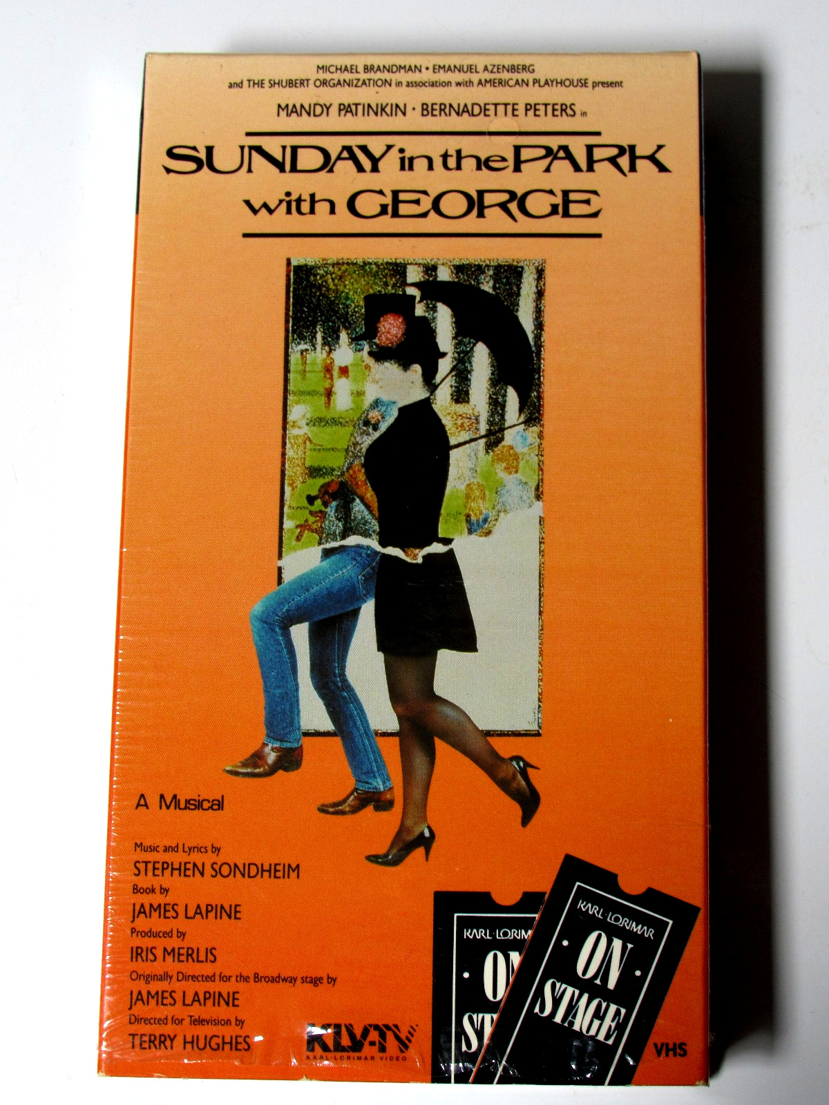 Sunday in the Park with George (VHS, 1986) RARE OOP Stephen Sondheim + FREE