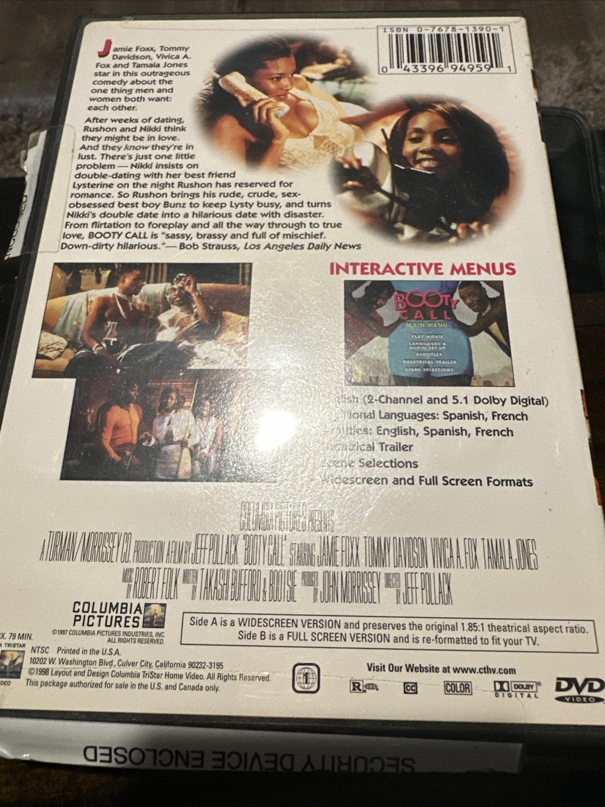 Booty Call & Keep Case (DVD, 1997)