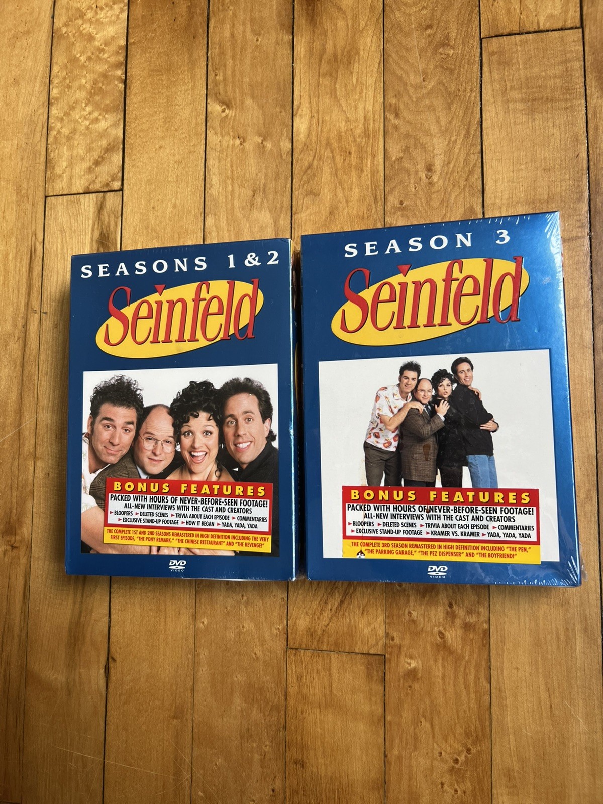 Seinfeld DVD Season 1 & 2 ; Season 3 New Unopened DVDs Includes Bonus Features