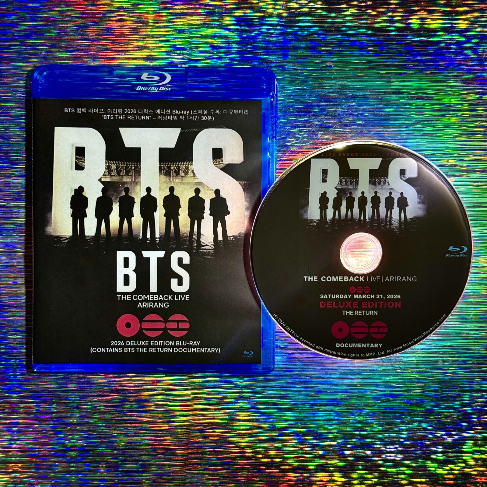 BTS THE COMEBACK LIVE ARIRANG 2026 DELUXE EDITION BLU-RAY + THE RETURN DOC ARMY