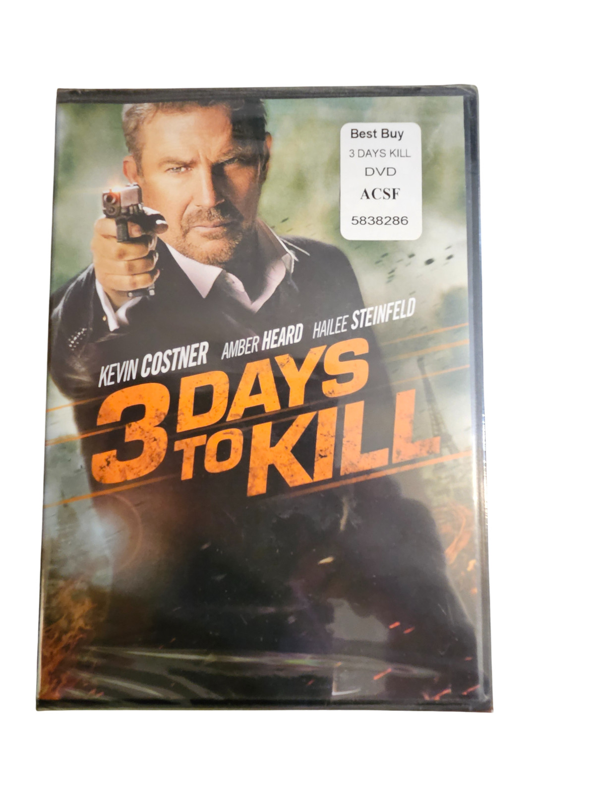 3 Days to Kill (DVD, 2014) – New