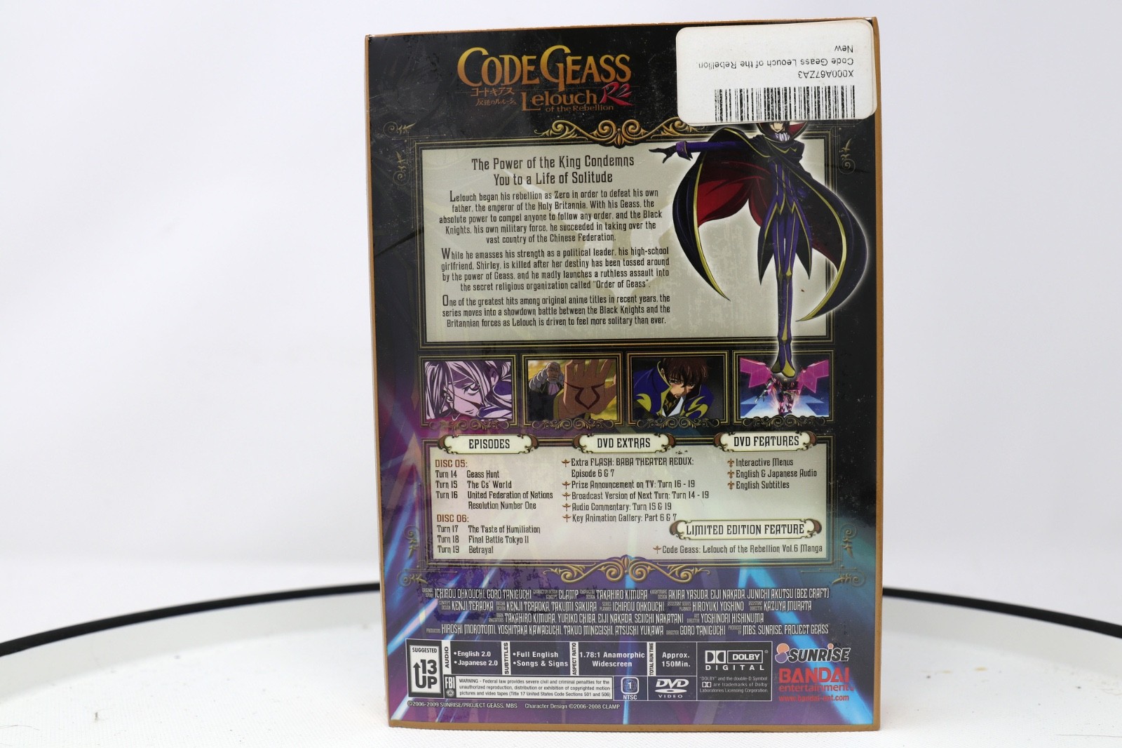 Code Geass: Lelouch of the Rebellion R2 – Part 3 (DVD, 2009, 2-Disc – Brand New