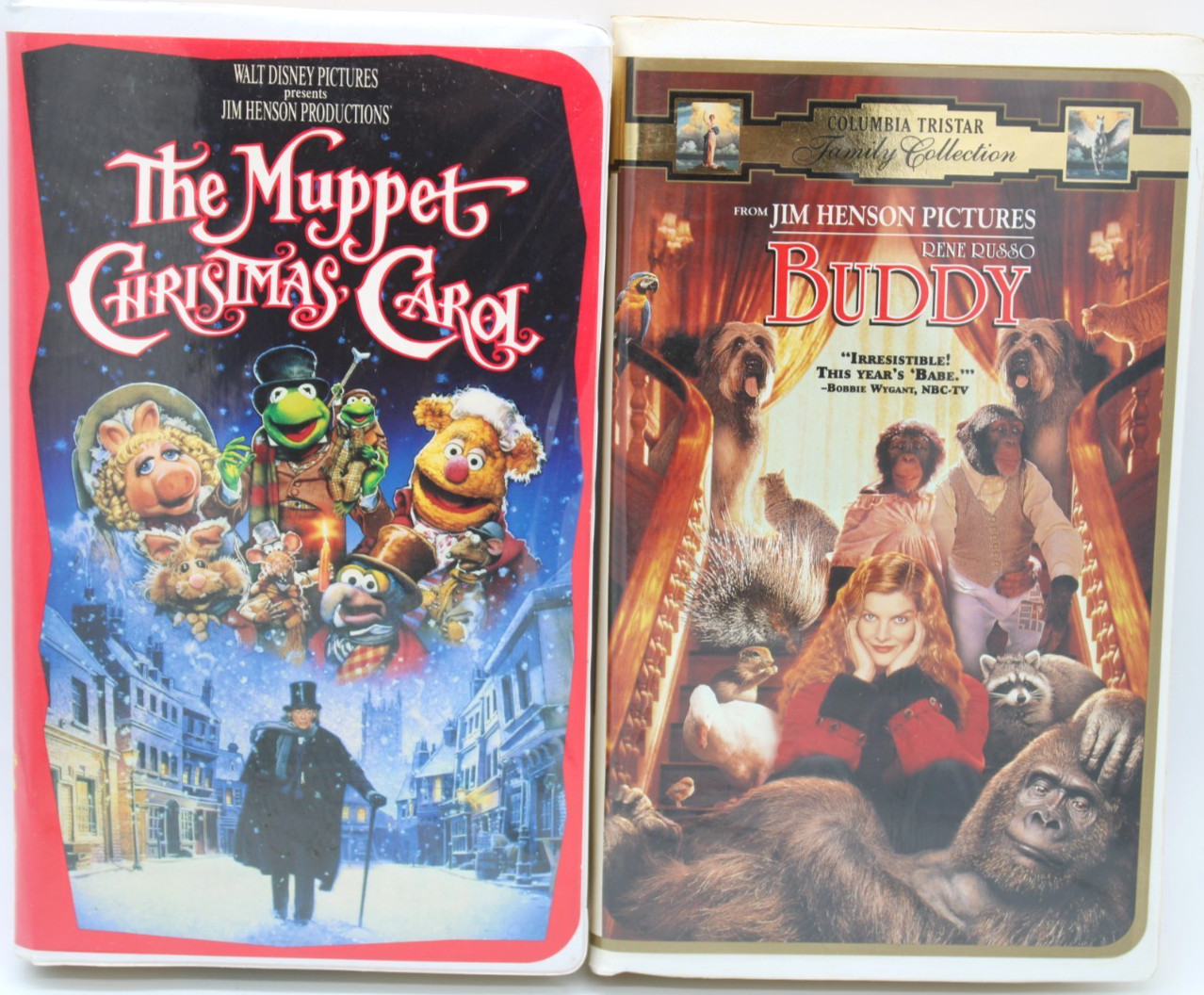 Lot of 3 VHS Jim Henson Muppet Christmas Carol, Treasure Island, Hey Cinderella!