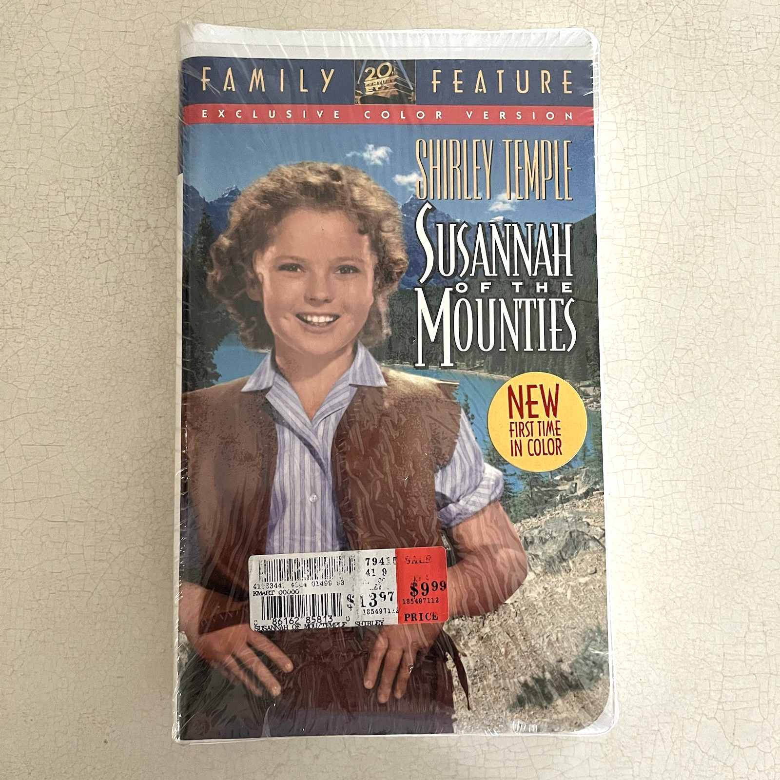 SUSANNAH OF THE MOUNTIES (VHS 1939) Shirley Temple Randolph Scott NEW