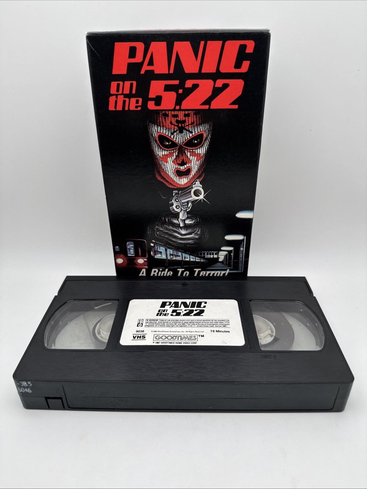 Panic On The 5:22 VHS Horror Vintage 1974 World Vision Home Video OOP Rare HTF