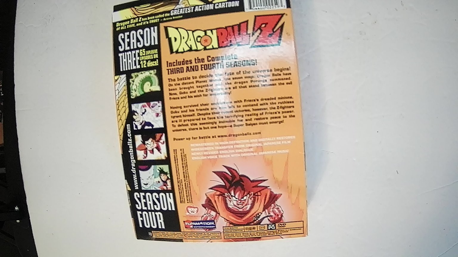 Dragon Ball Z Seasons 3 & 4 DVD Box Set 2005 Digitally Remastered Funimation