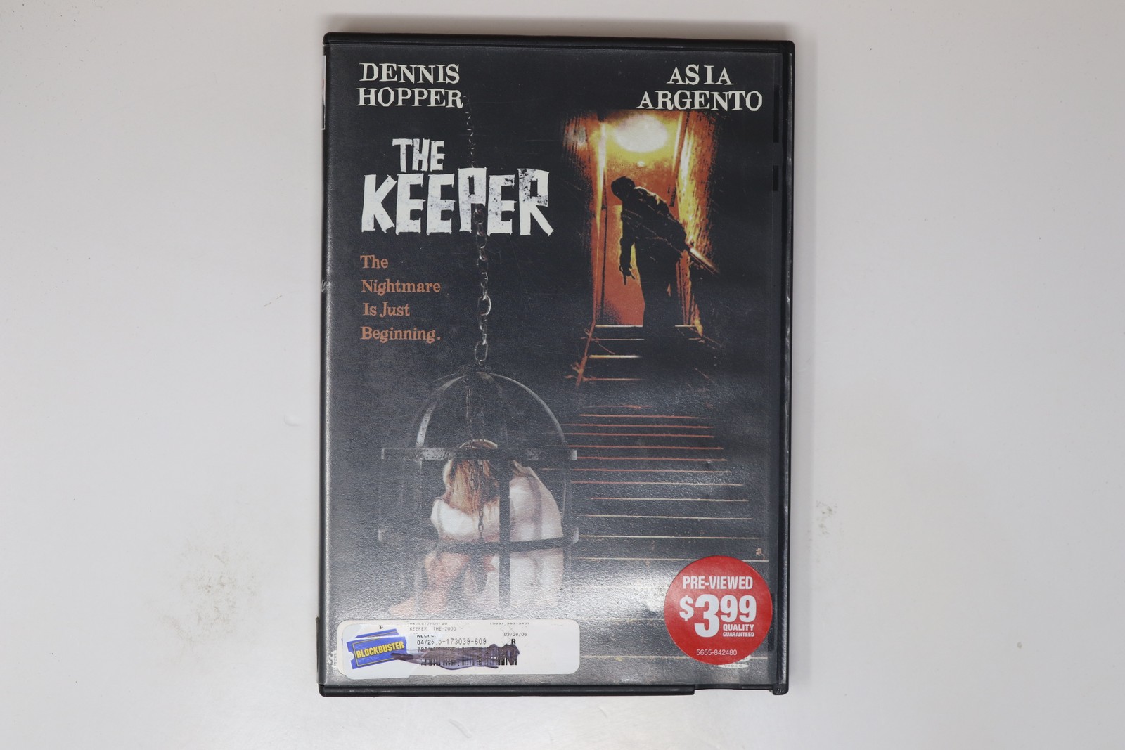 The Keeper DVD Dennis Hopper Asia Argento Horror Movie