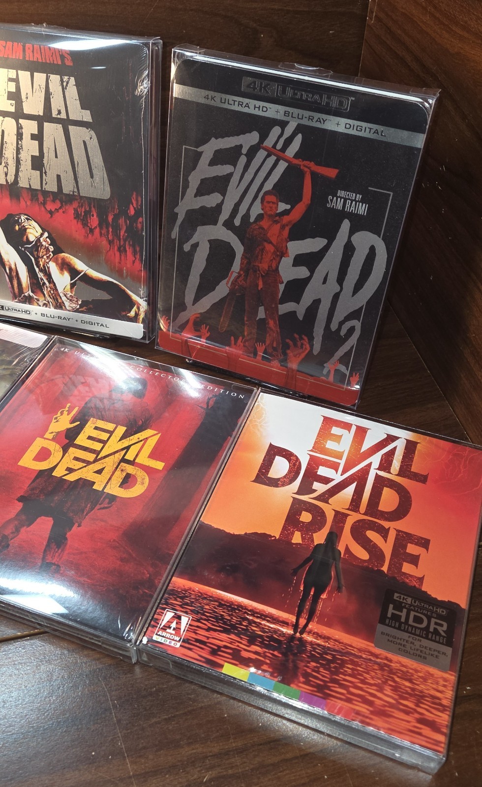 Evil Dead – 5 Movie Collection (4K) w/PROTECTIVE SLEEVES-NEW-Free Box Shipping!