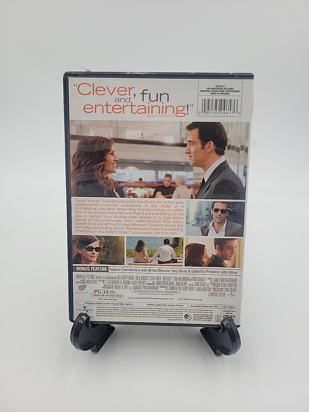 Duplicity (DVD, 2009) Julia Roberts Clive Owen Widescreen Edition Tom Wilkinson