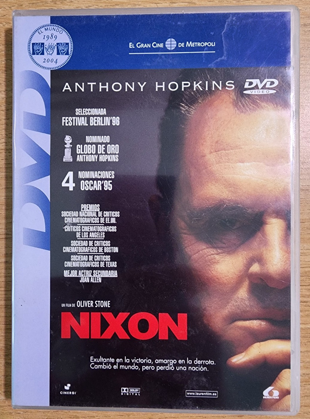 Nixon (DVD, 1995, Widescreen, Bilingual) Anthony Hopkins, Joan Allen, Ed Harris