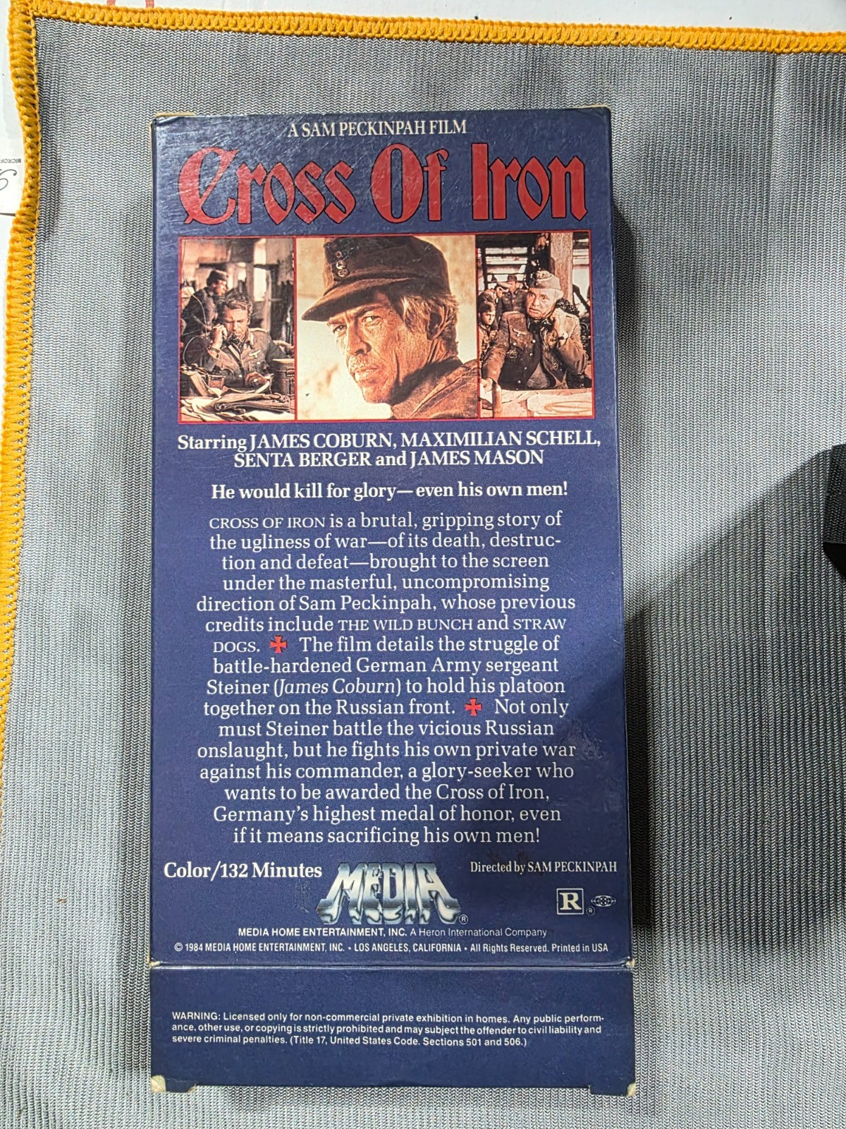 CROSS OF IRON VHS JAMES COBURN
