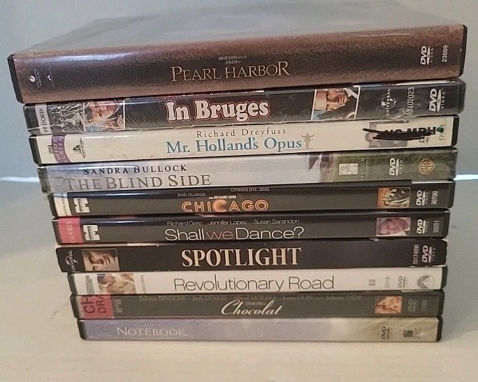 LOT OF 10 ADULT THEMES MIXED DVDS COMEDY/MUSICAL/DRAMA SOME OSCAR NOMINATED