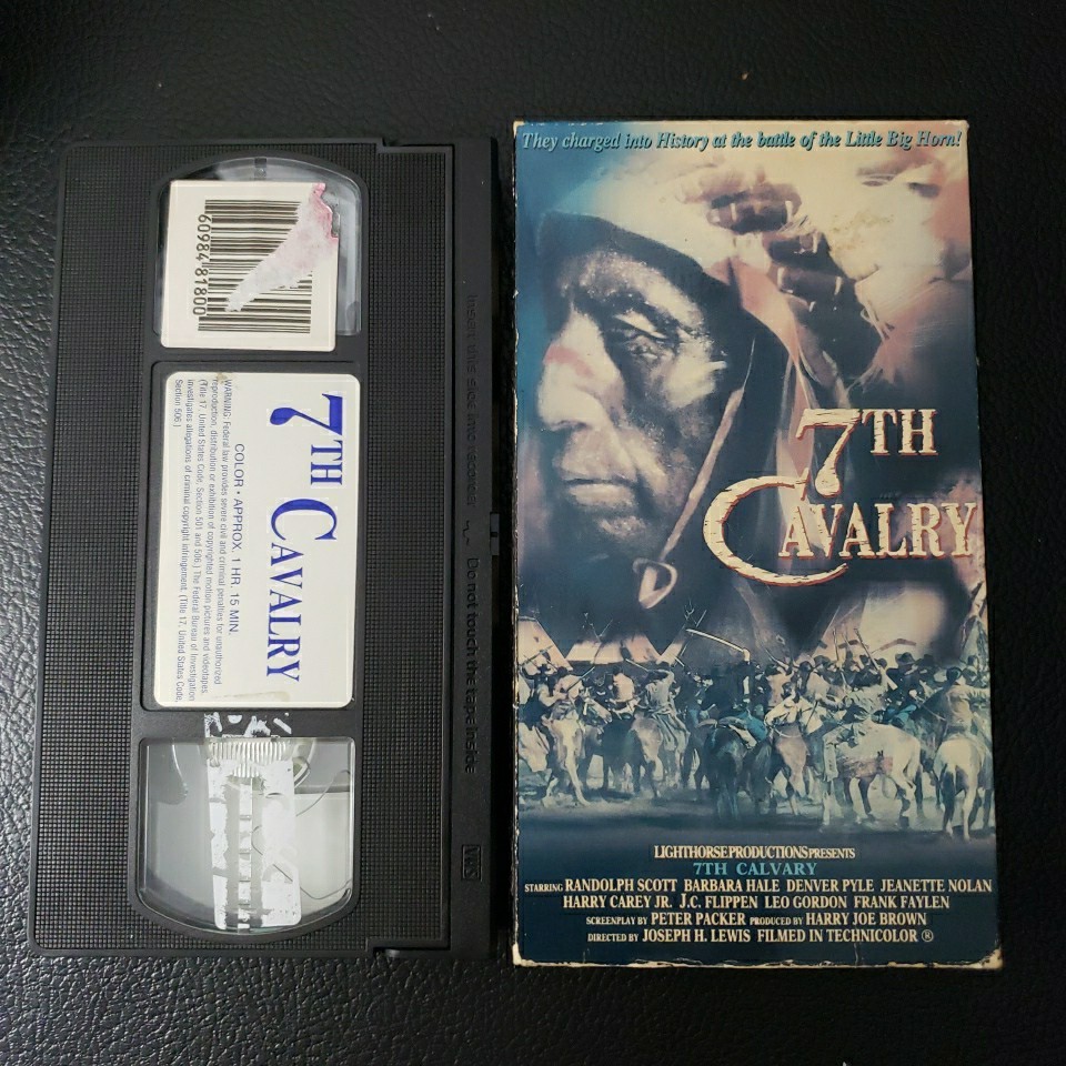 7th Cavalry VHS 1984 Western Randolph Scott Hollywood Movie Greats Lighthorse