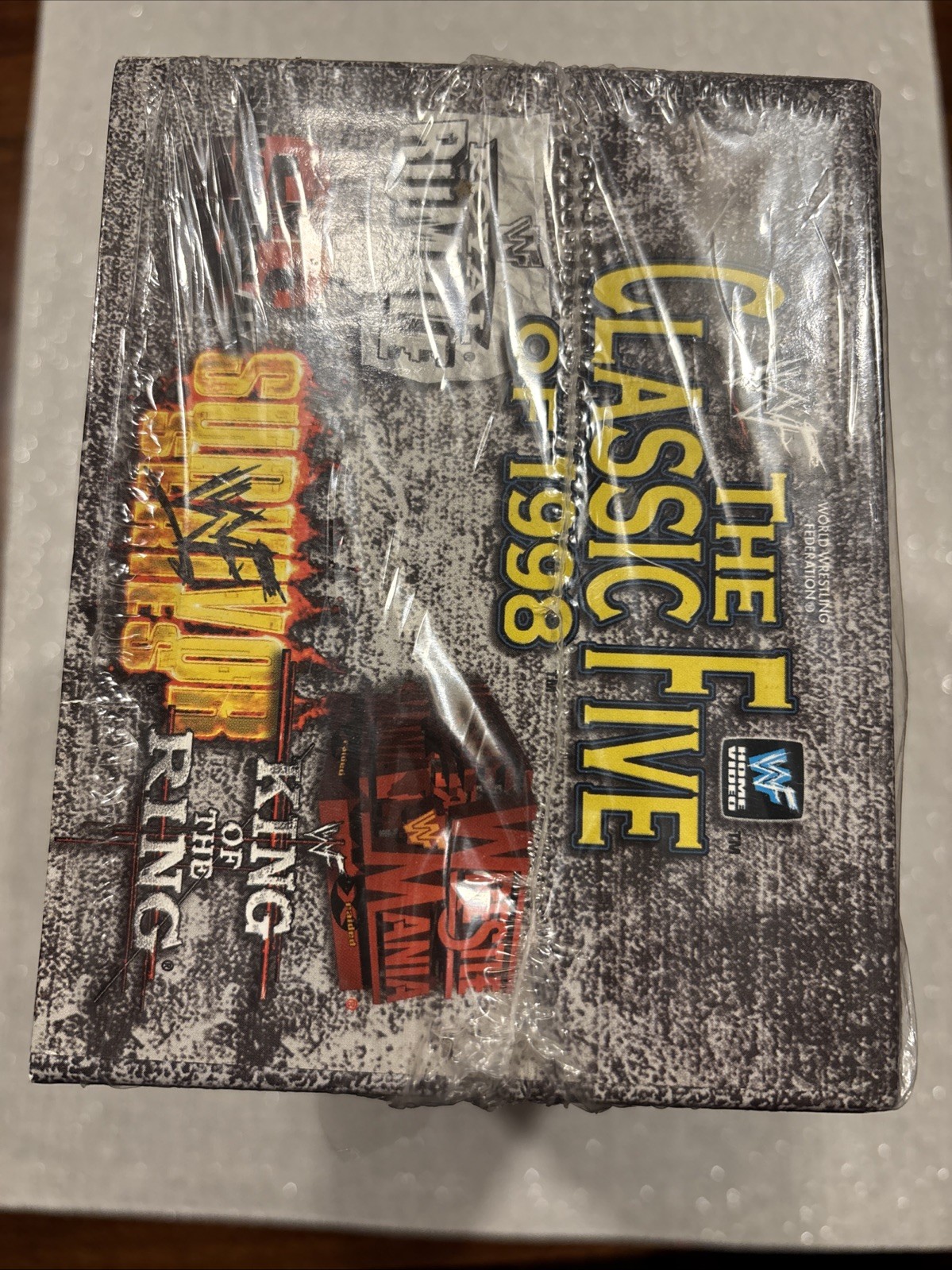 WWE WWF Classic 5 Five Of 1998 Box Set VHS Tape SummerSlam KOTR Survivor WWC