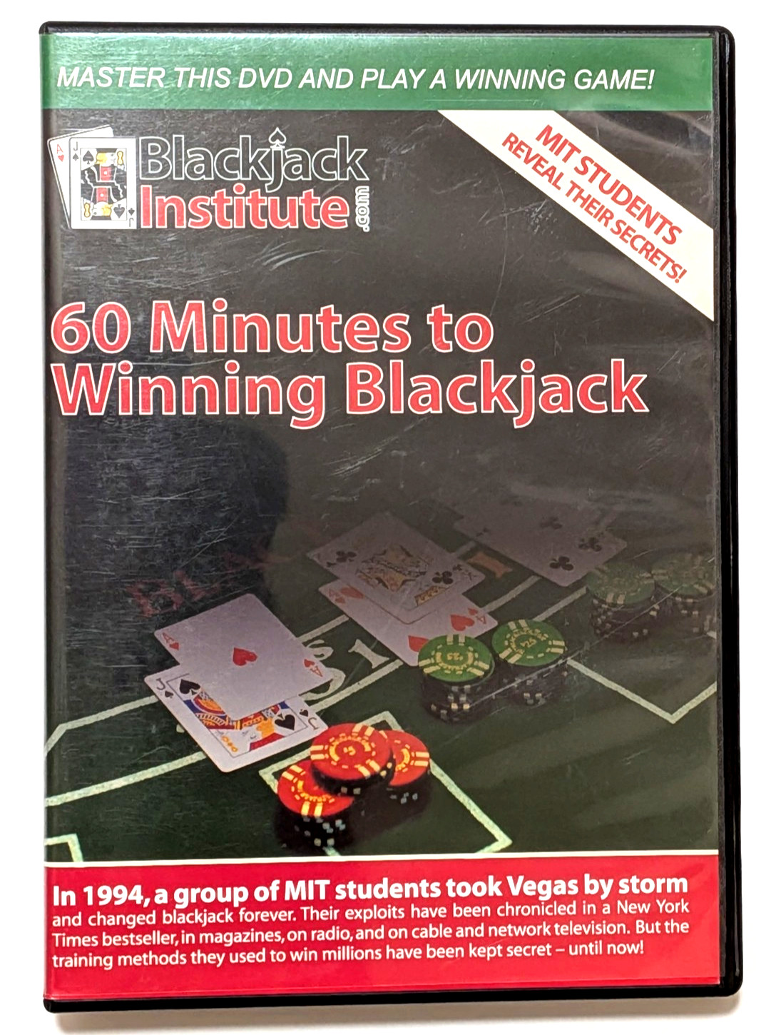 60 MINUTES TO WINNING BLACKJACK – DVD (Out of Print) Card Counting Gambling RARE