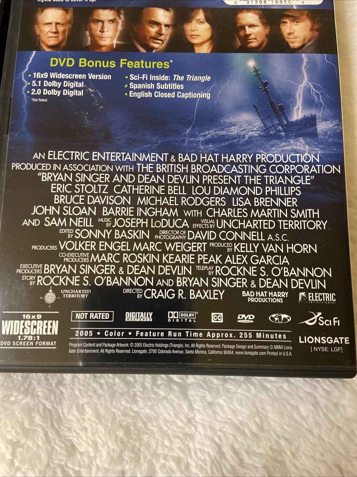 The Triangle Dvd Mystery Catherine Bell Sam Neill Eric Stoltz Lisa Brenner