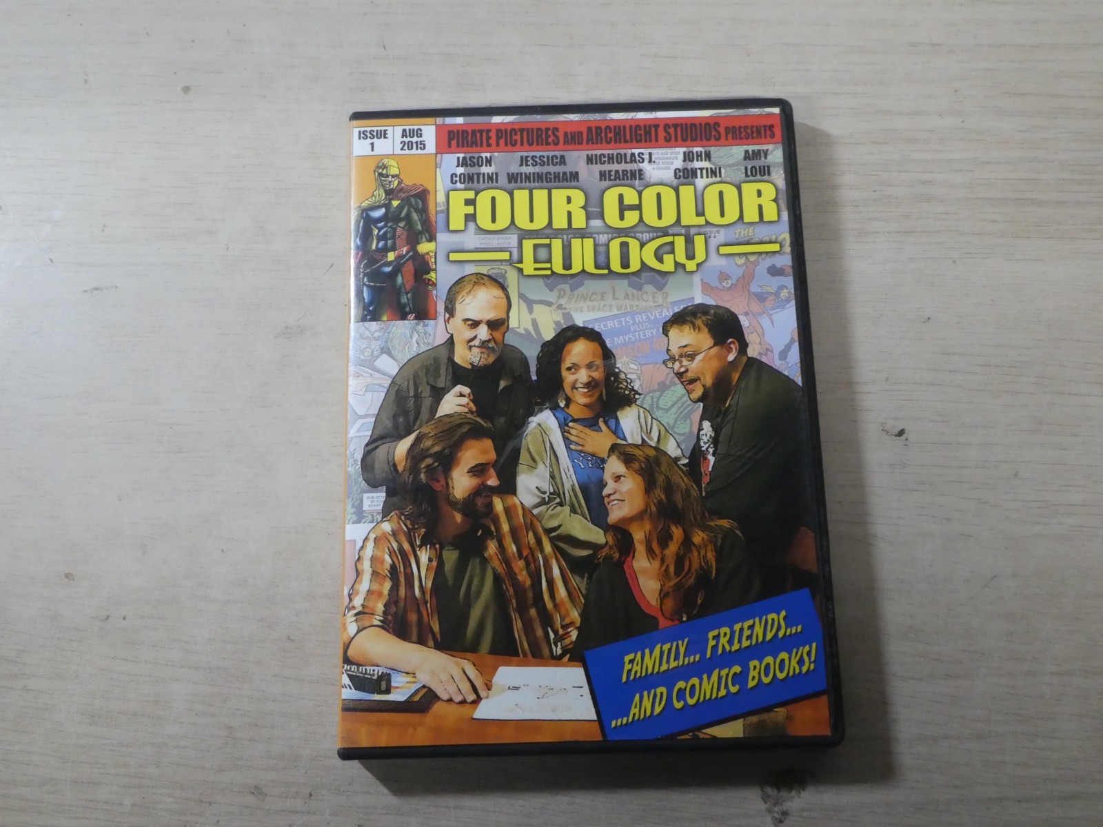 Four Color Eulogy DVD 2015 Family Friends & Comic Books Very Rare HTF