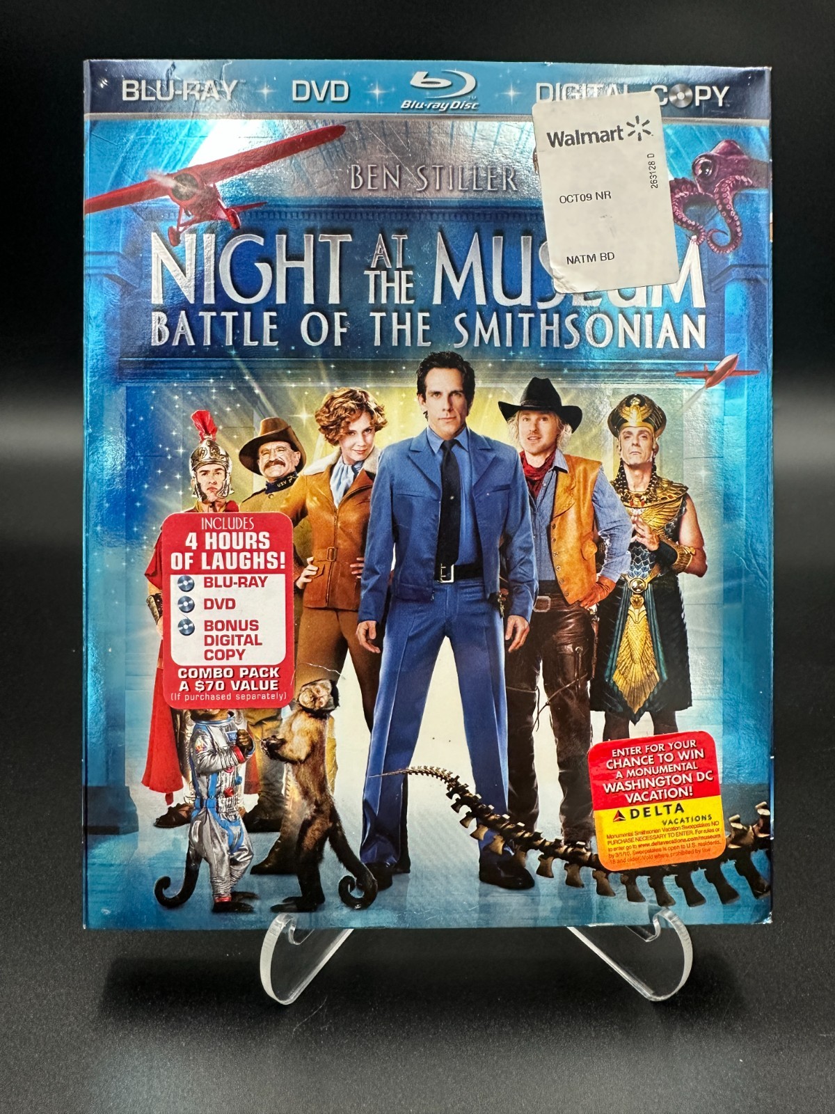 Night at the Museum: Battle of the Smithsonian (Blu-ray/DVD, 2009, 3-Disc…