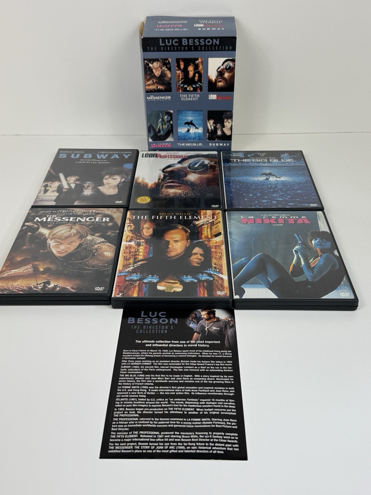 Luc Besson Director’s Collection DVD Box Set Leon Nikita Fifth Element