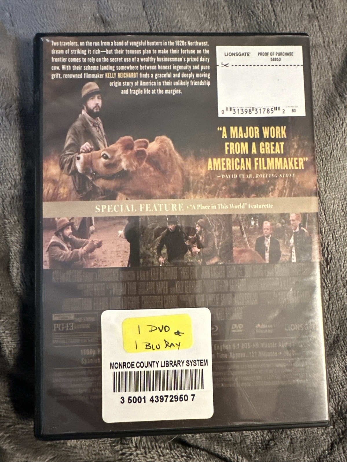 First Cow 2019 Blu-ray/DVD A24 Filmscience Lionsgate