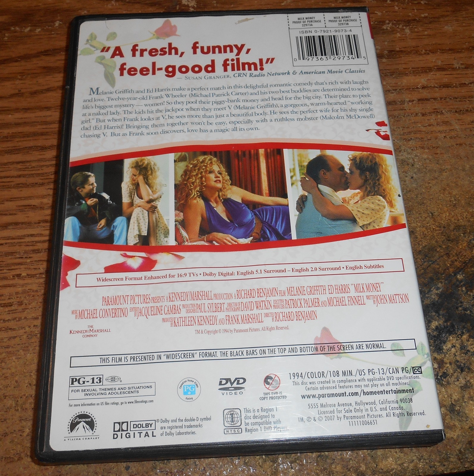 MILK MONEY 1994 DVD/MELANIE GRIFFITH/ED HARRIS/OOP!