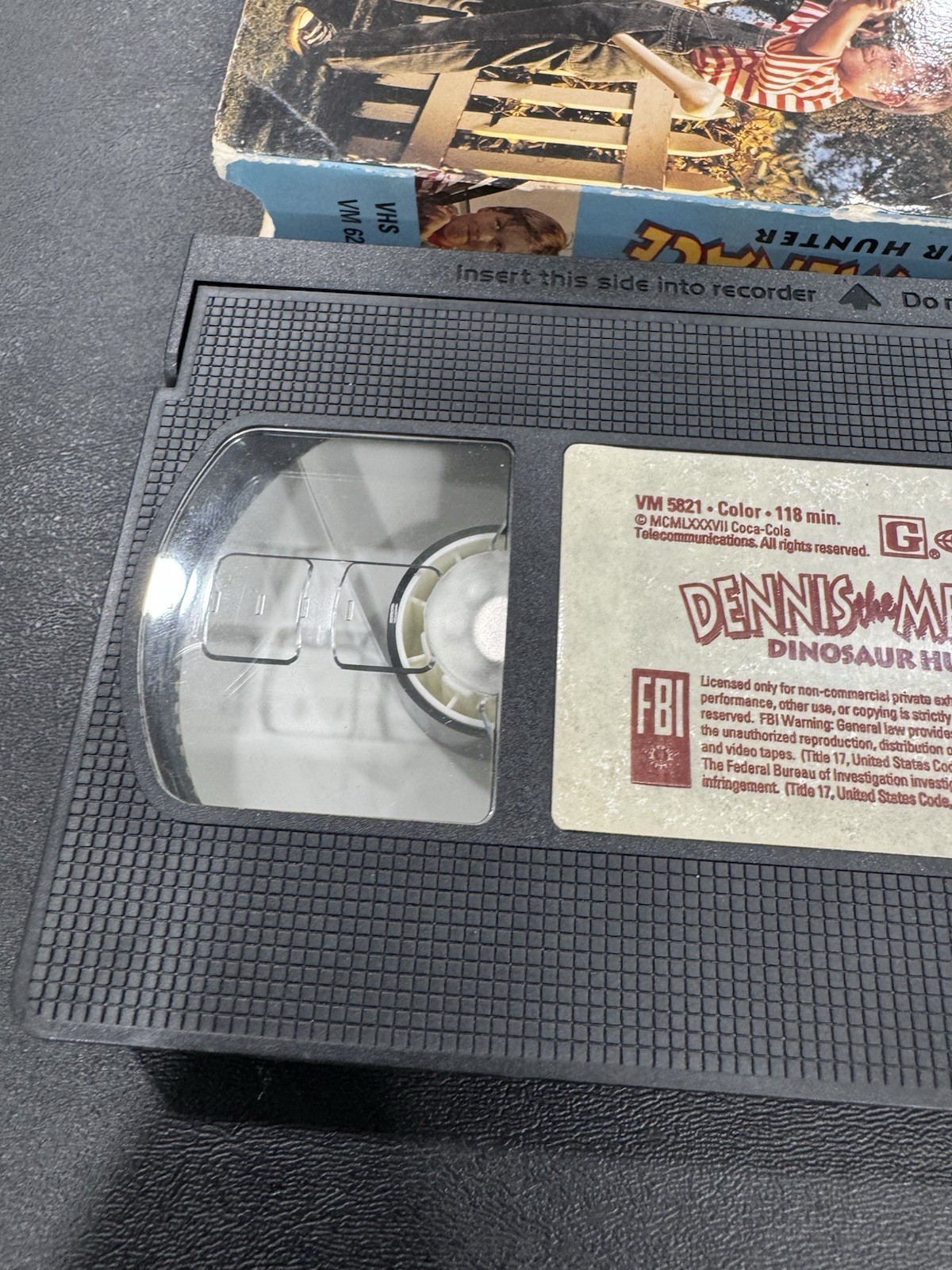 Dennis The Menace Dinosaur Hunter VHS 1987 Movie Vidmark Family Video Ketcham