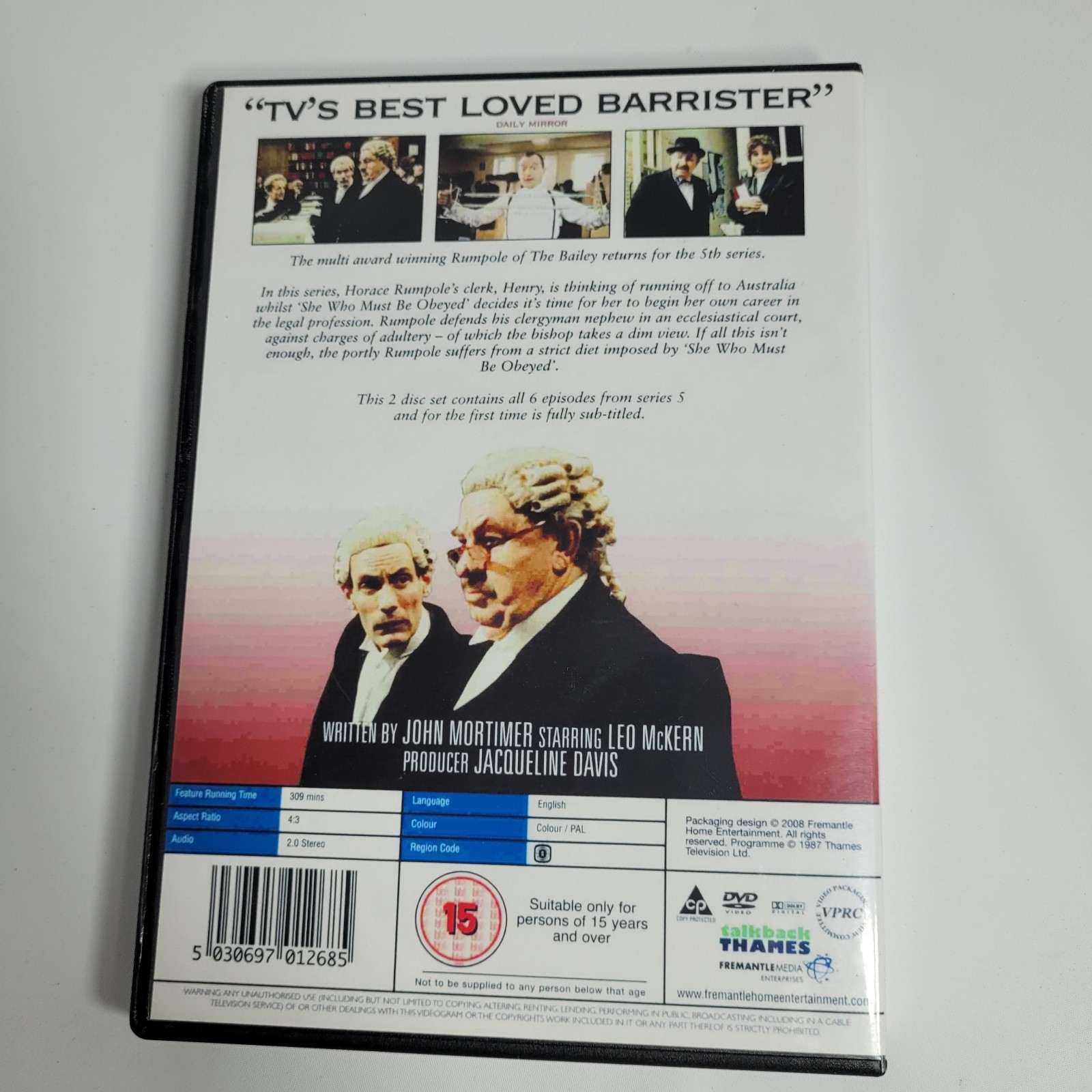 Rumpole of the Bailey, British Legal Drama, Complete DVD Set, 14 Discs, Vol. 1-7