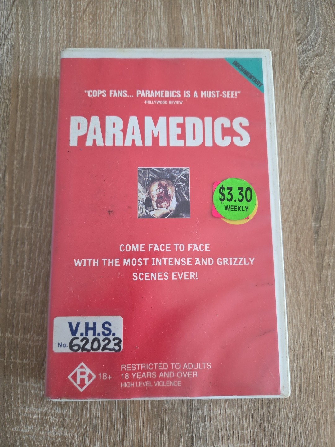 Paramedics VHS Video Tape – Extremely Rare – Documentary R18+