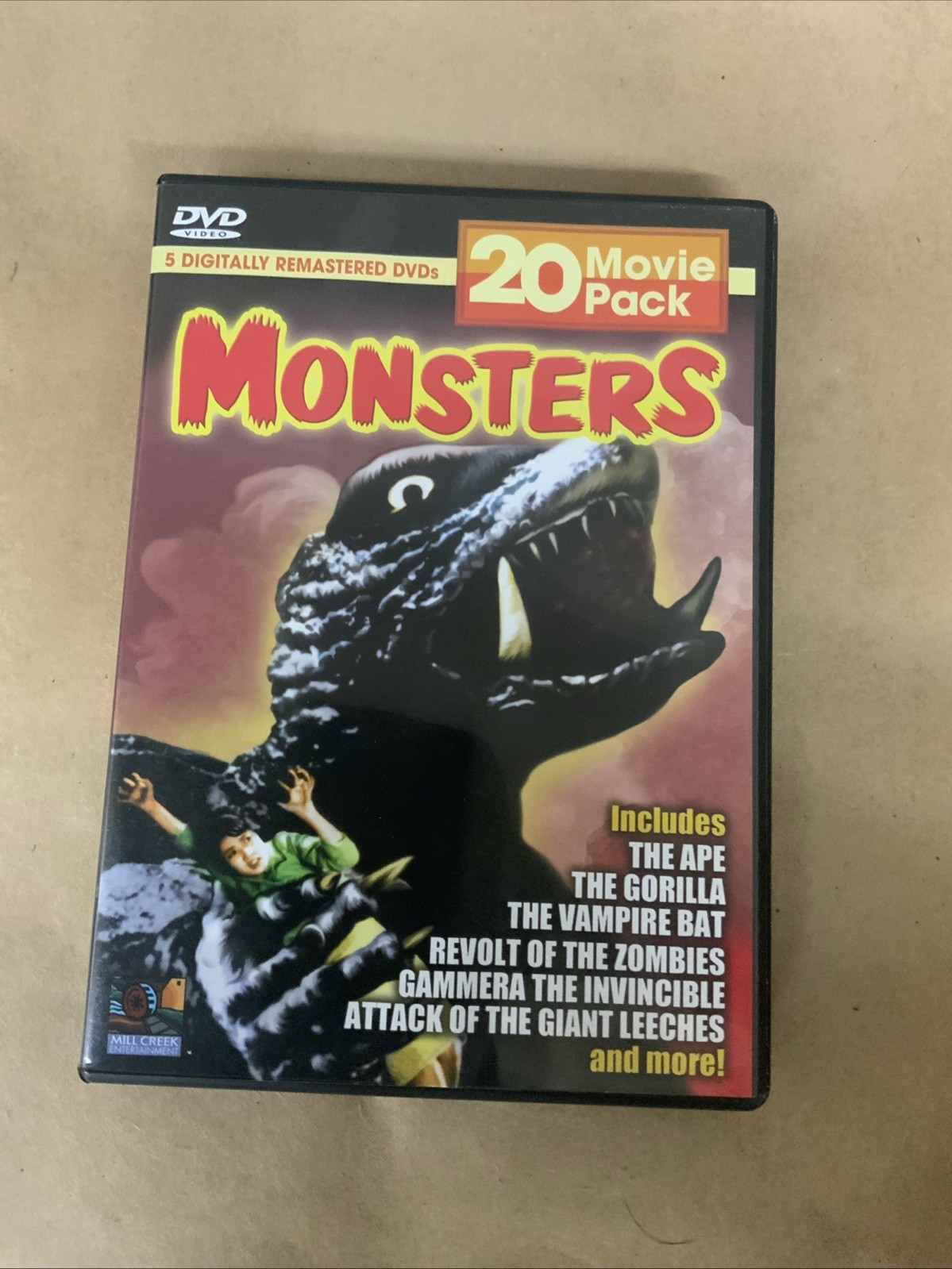 Monsters 20 Movie Pack (5 Disc) (DVD, 2005, 5-Disc Set) Kaiju Cult classic