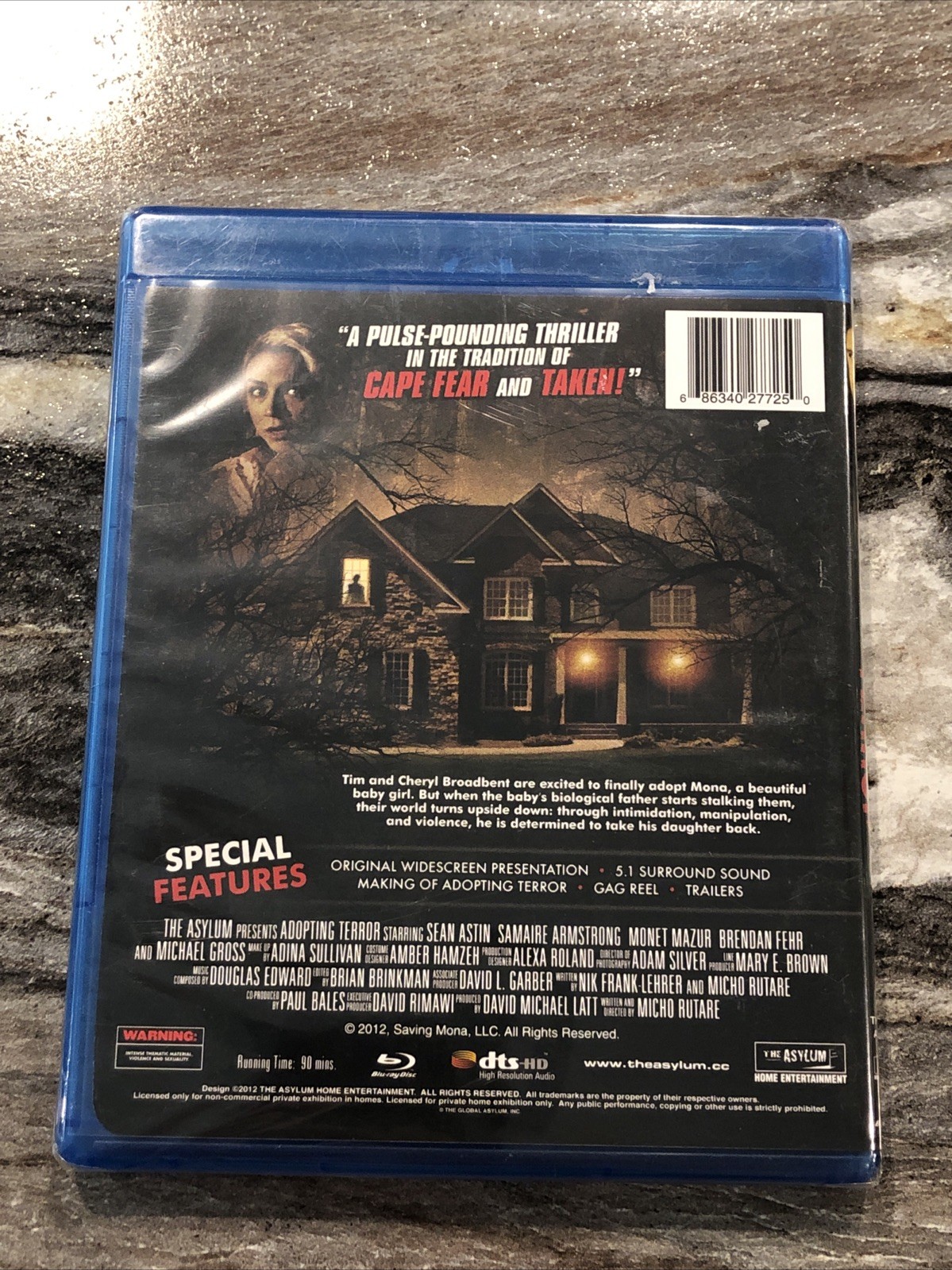 Adopting Terror 2012 Blu-ray Sean Astin Michael Gross New Sealed