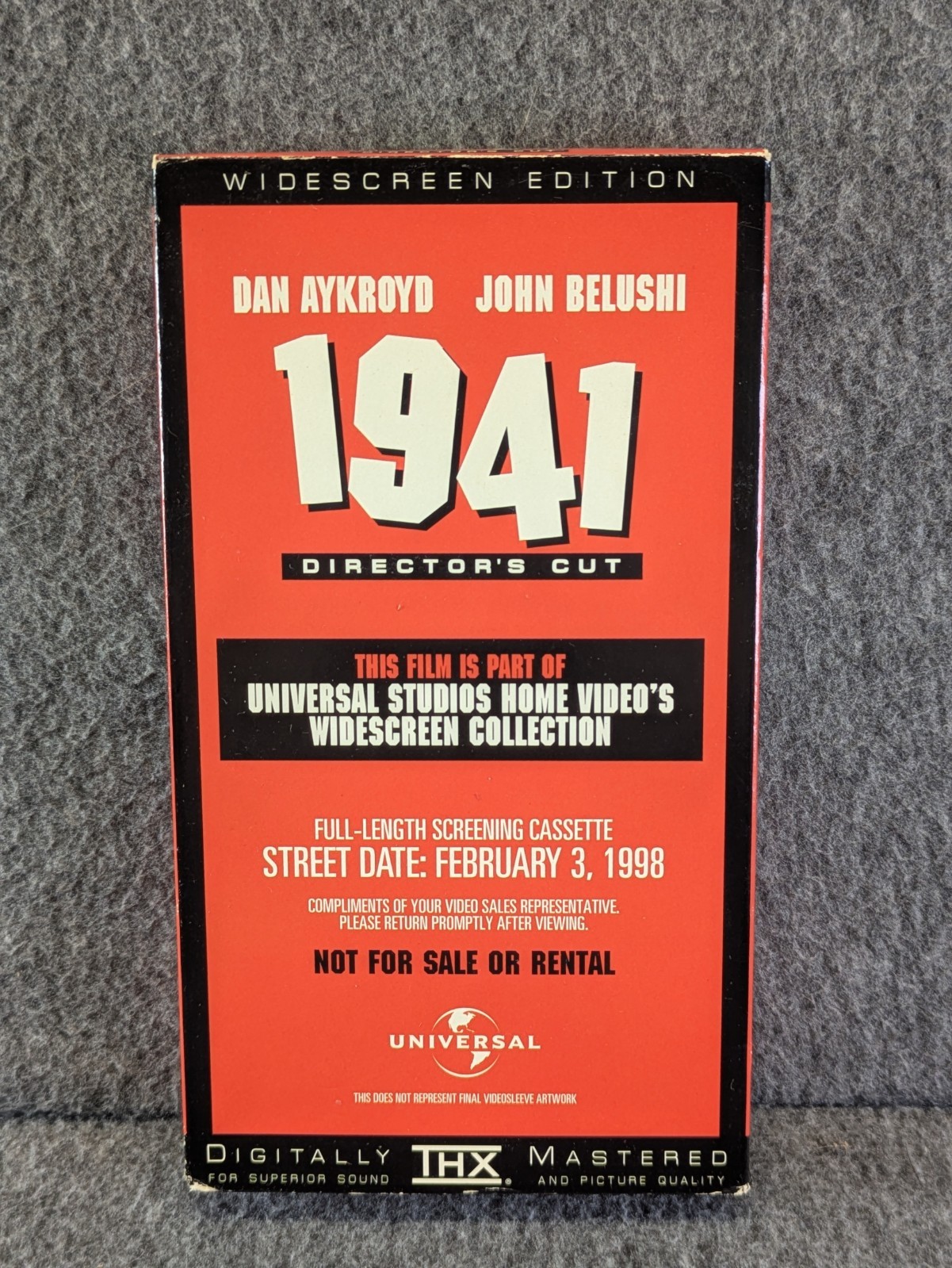 1941 Director’s Cut VHS Demo Screener Promo Widescreen THX Universal RARE