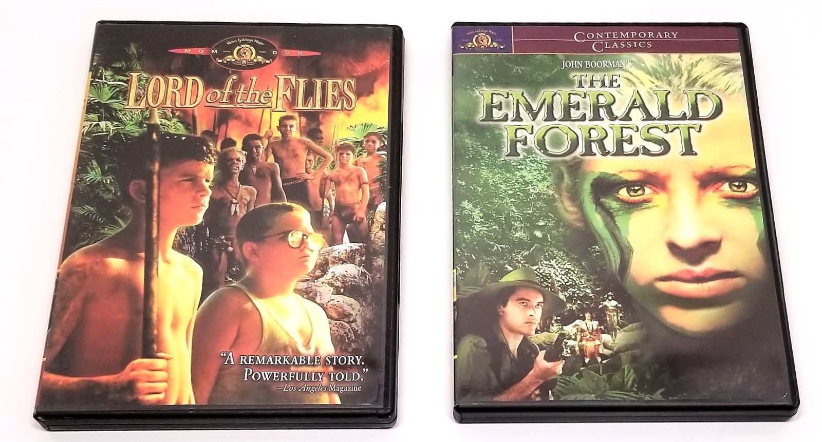 Lord of the Flies DVD 2001 & The Emeral Forest DVD 2001 2-Lot Like New