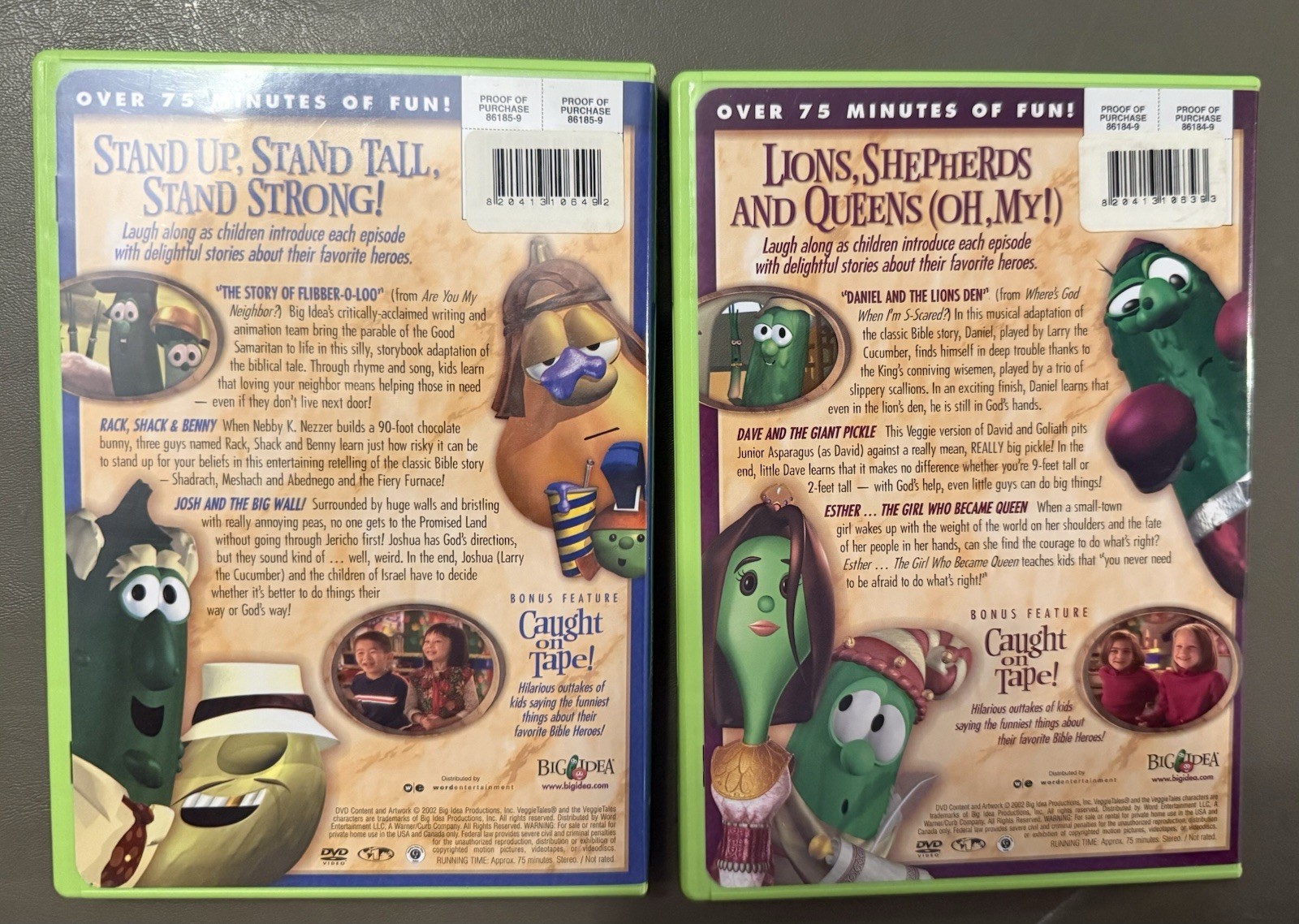 Big Idea VeggieTales: Heroes of the Bible! 2-Disc DVD Set, Approx. 75 Min
