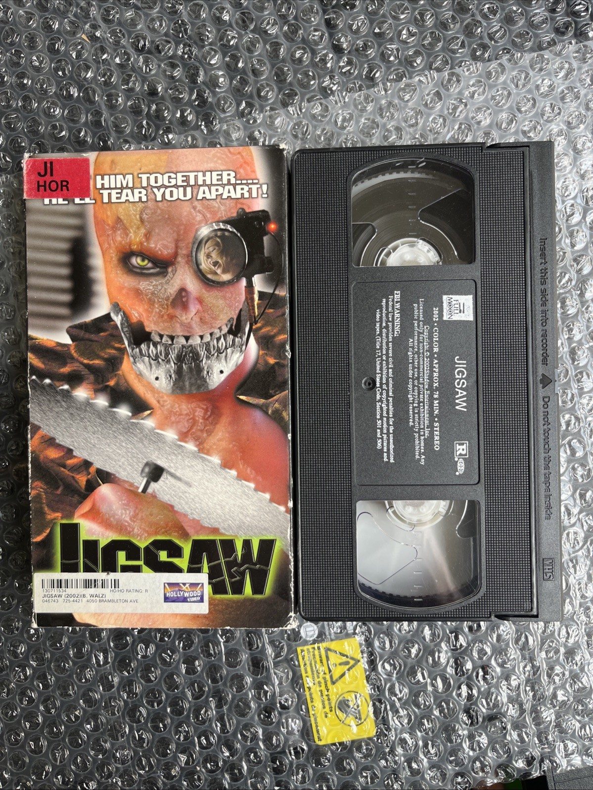 Jigsaw (VHS 2002) – Rare Horror – Tested – Full Moon Pictures