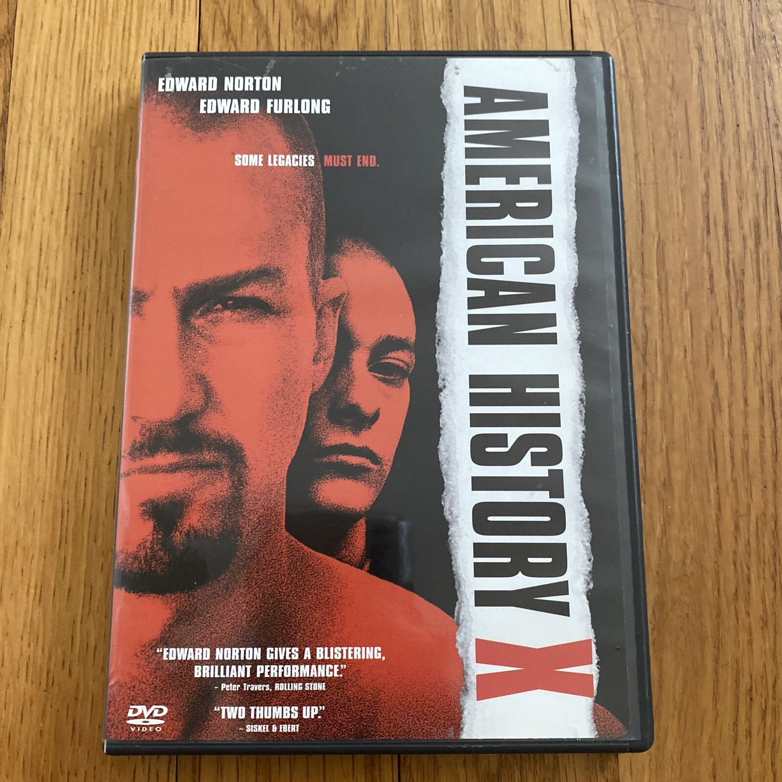 American History X (DVD, 1999) Edward Norton, Edward Furlong, Tony Kaye
