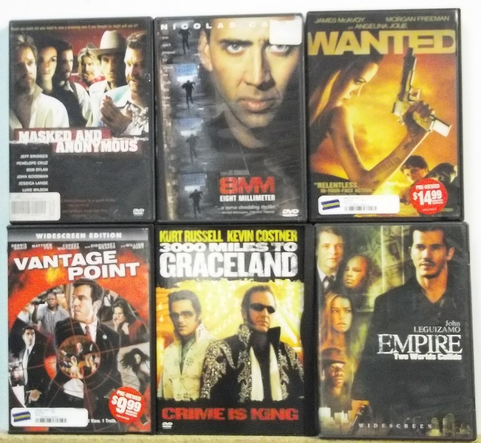 6 ACTION ADVENTURE DRAMA DVD movies READ LIST INSIDE Lot #M327 FREE US S/H