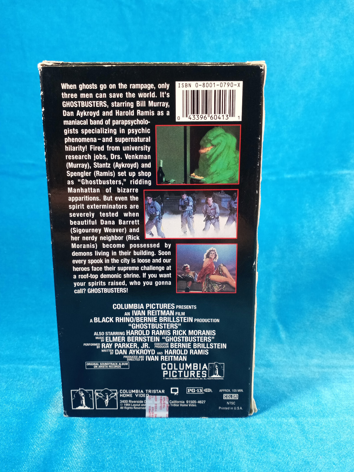 Ghostbusters (1984) VHS (1994 “Black Version” Release by TriStar)