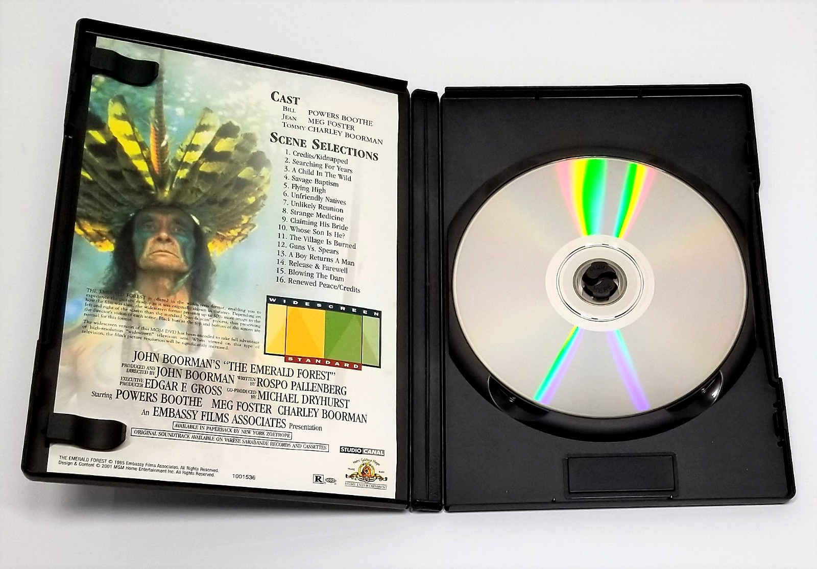 Lord of the Flies DVD 2001 & The Emeral Forest DVD 2001 2-Lot Like New