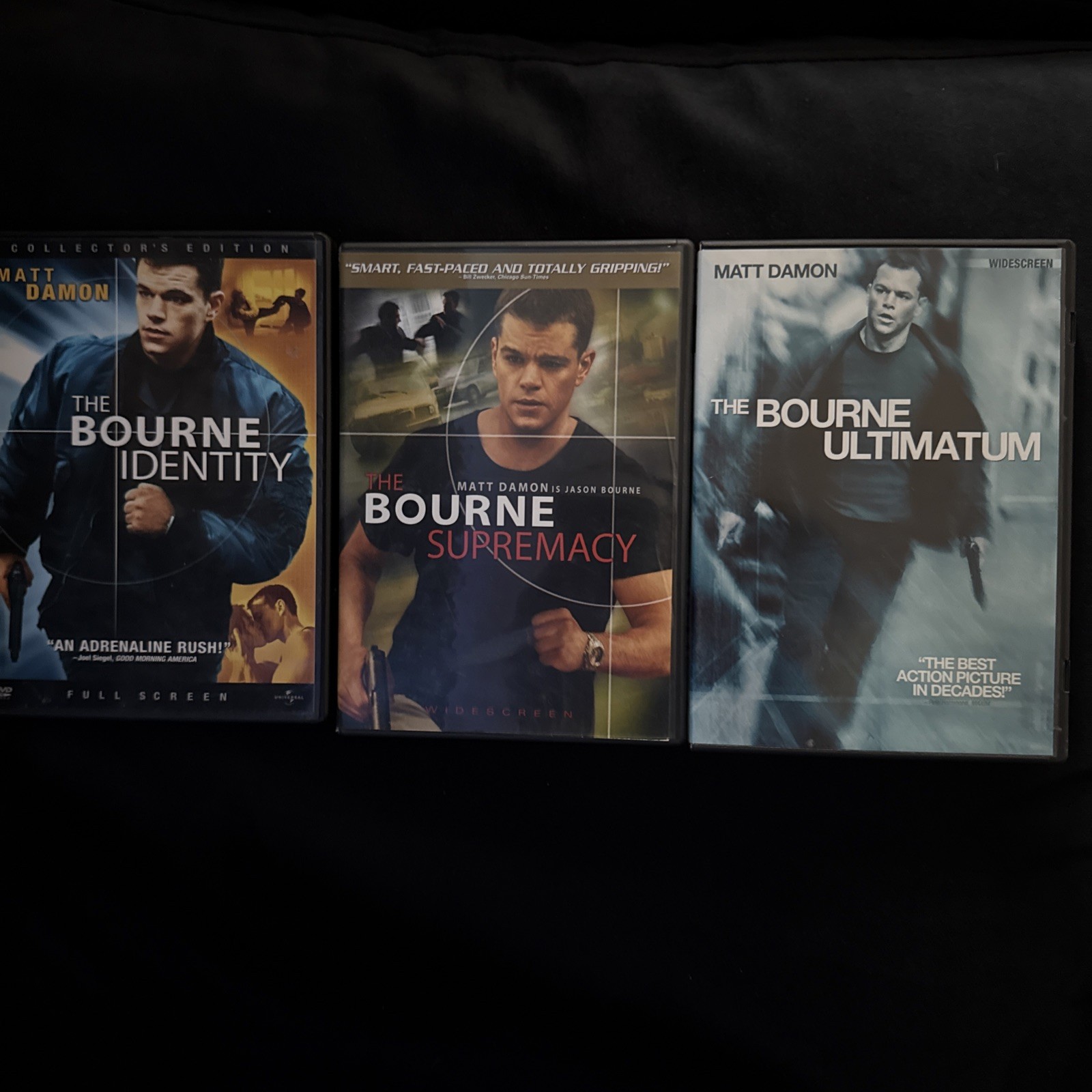 The Jason Bourne Collection Passport Limited Supremacy Identity Ultimatum DVD
