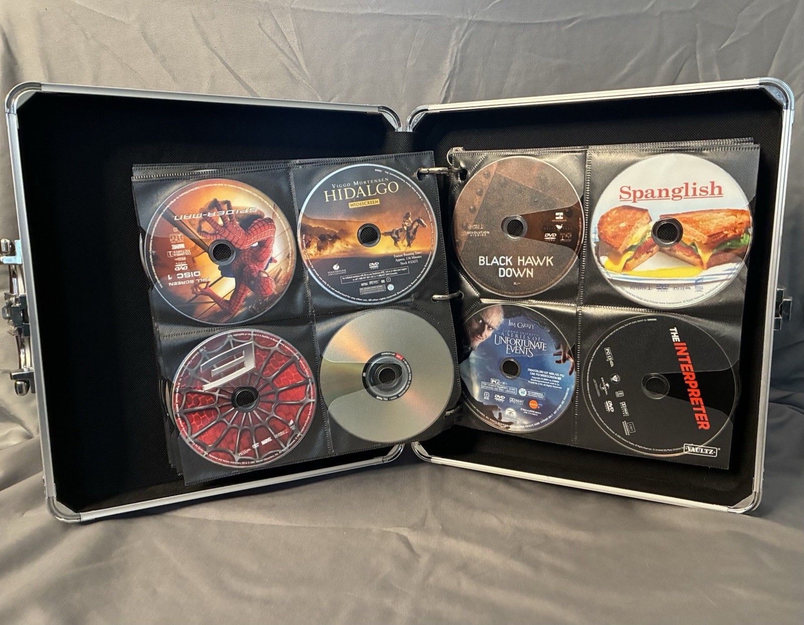 Vaultz CD / DVD Case with 100+ DVDs (no jewel cases)