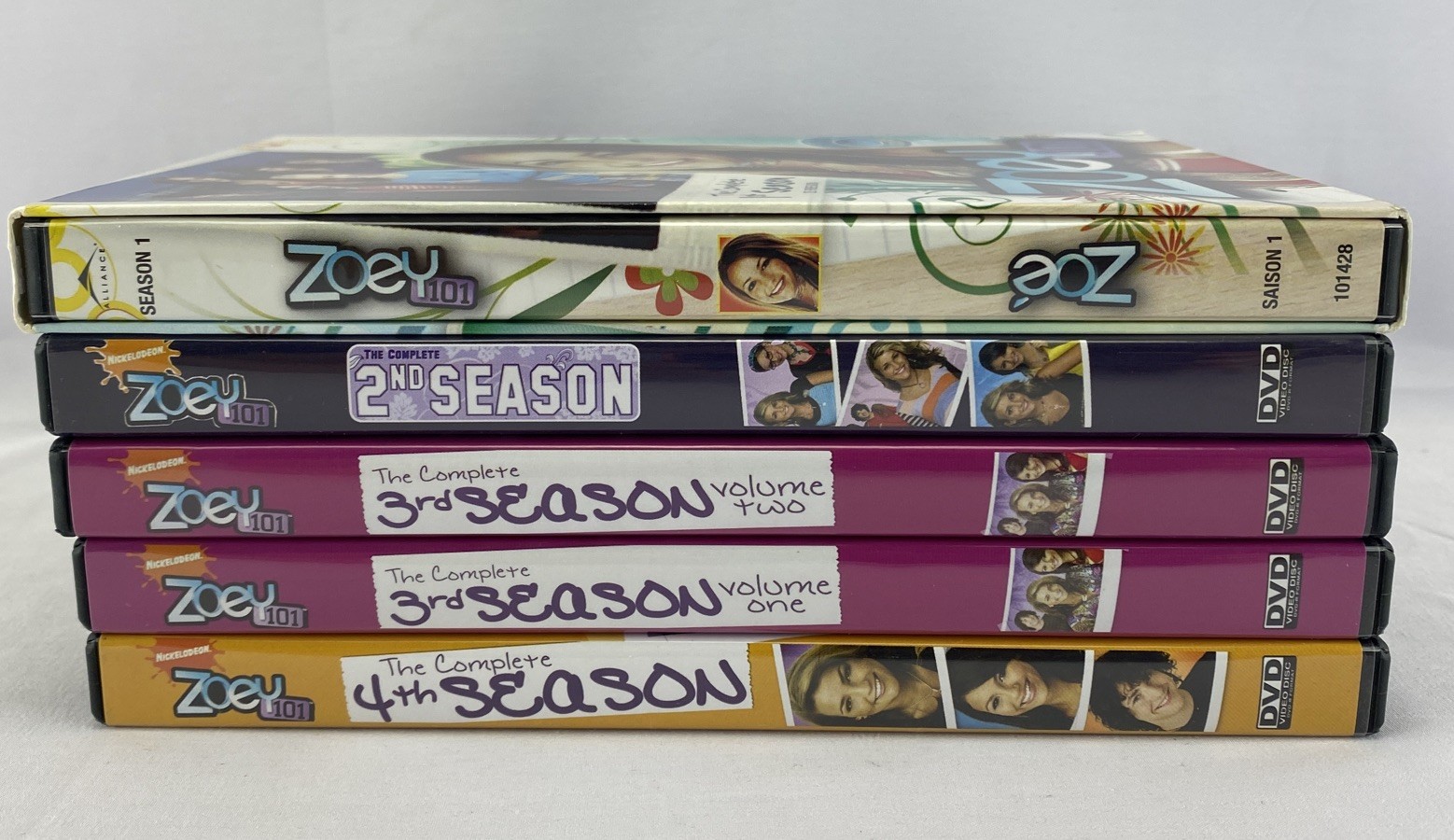Zoey 101 Seasons 1-4 1 2 3 4 Nickelodeon DVD Set OOP Complete Series